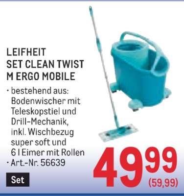 LEIFHEIT SET CLEAN TWIST M ERGO MOBILE