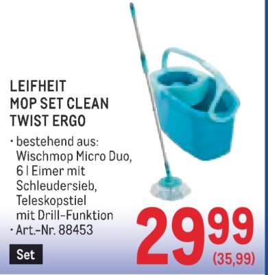 LEIFHEIT MOP-SET CLEAN TWIST ERGO