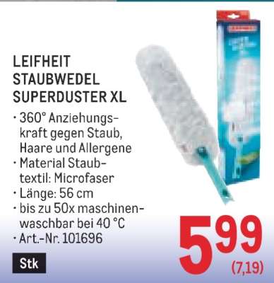 LEIFHEIT STAUBWEDEL SUPERDUSTER XL