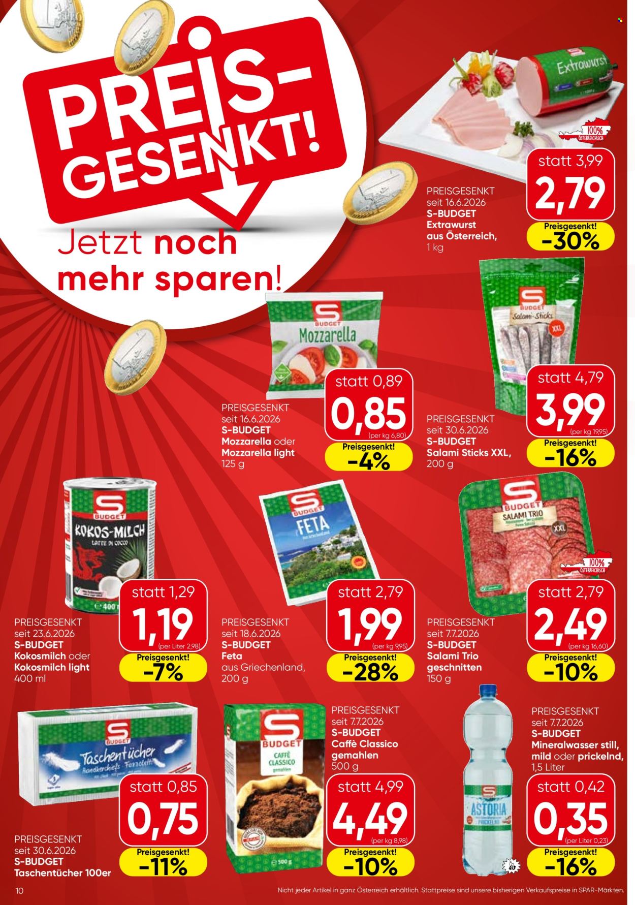 Angebote EUROSPAR - 23.7.2026 - 29.7.2026. Seite 10