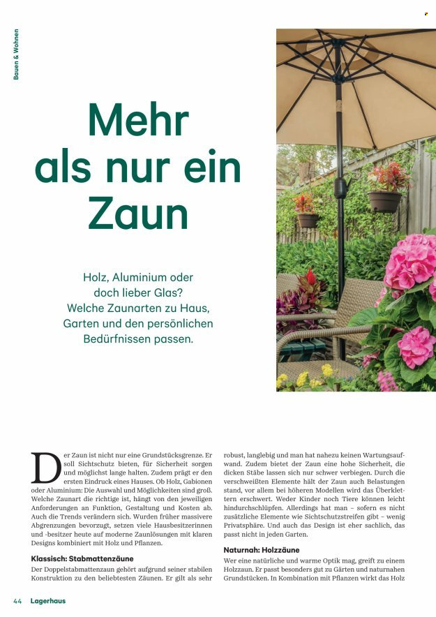 Angebote Lagerhaus. Seite 44