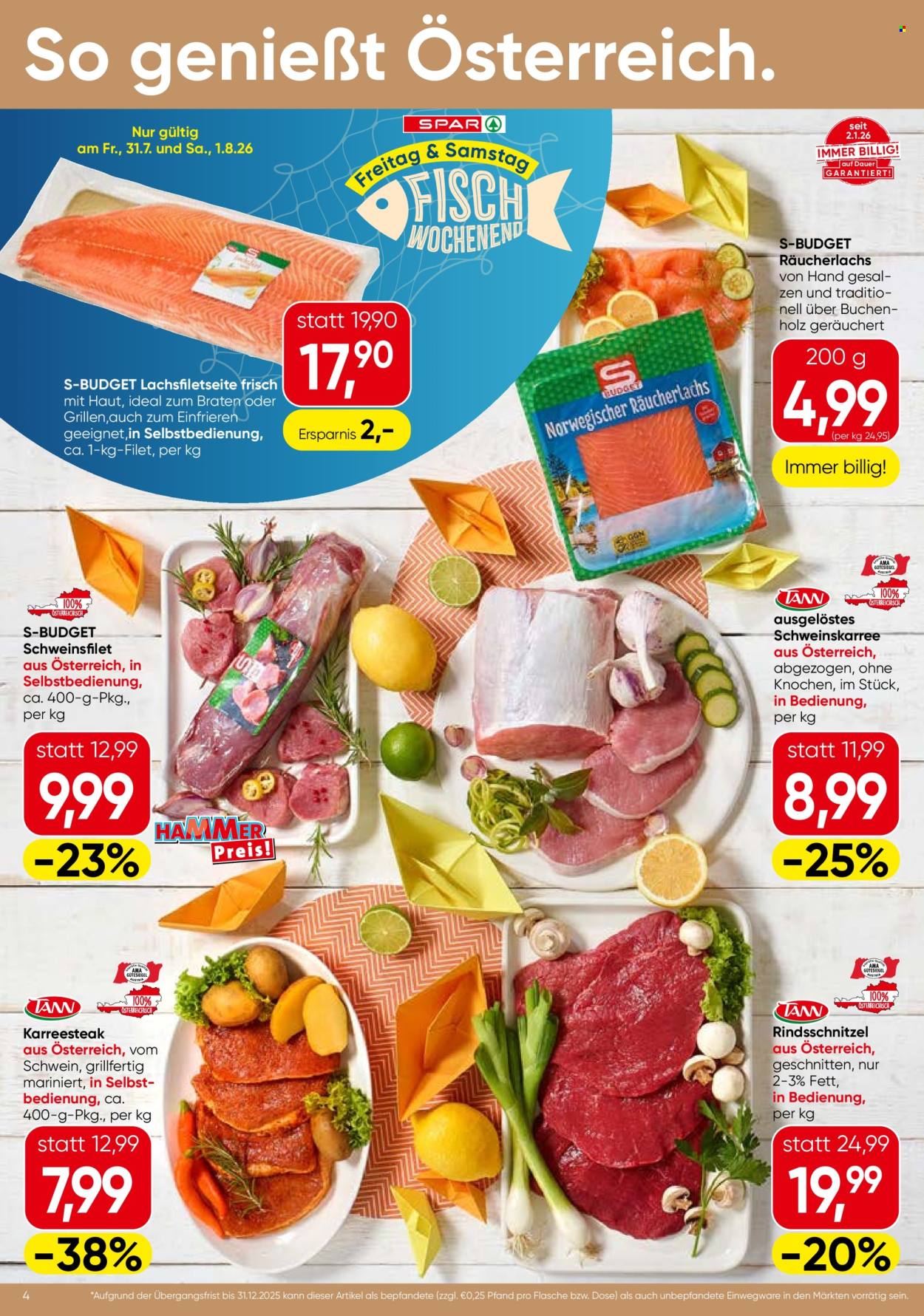 Angebote SPAR - 30.7.2026 - 12.8.2026. Seite 4