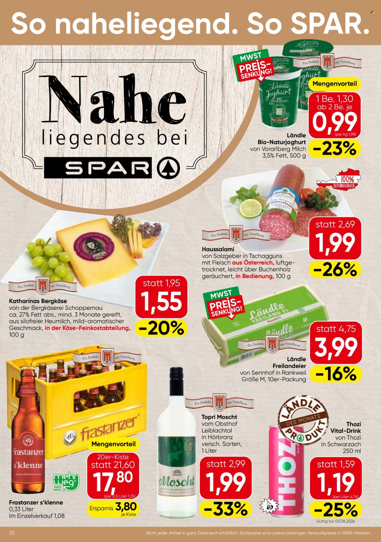 Angebote SPAR - 30.7.2026 - 12.8.2026. Seite 10