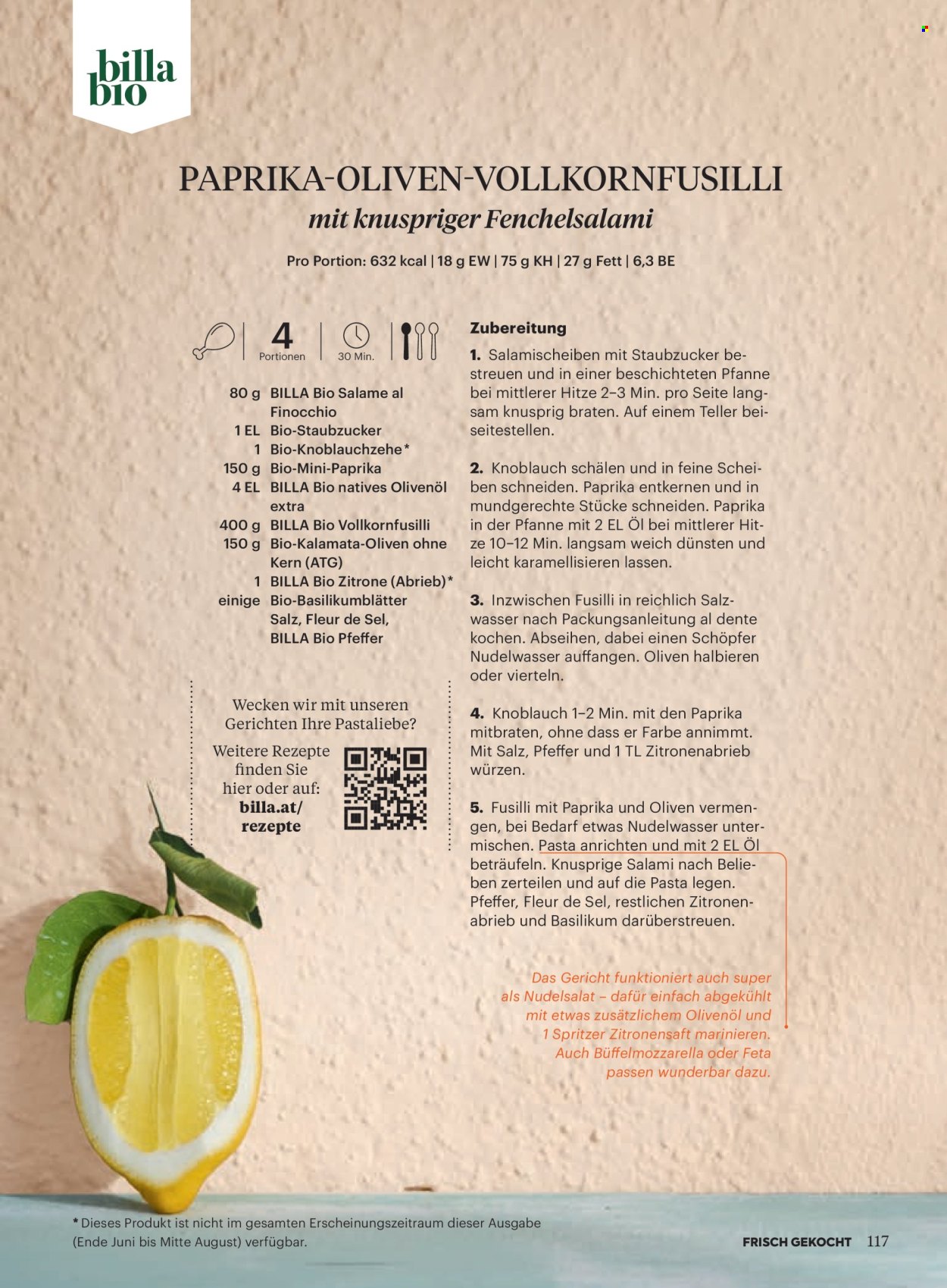 Angebote Billa - 1.7.2026 - 31.8.2026. Seite 115