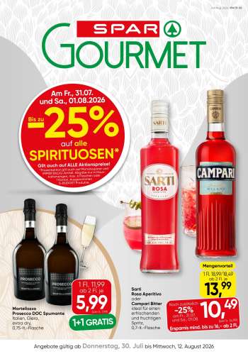 Angebote SPAR - 30.7.2026 - 12.8.2026.