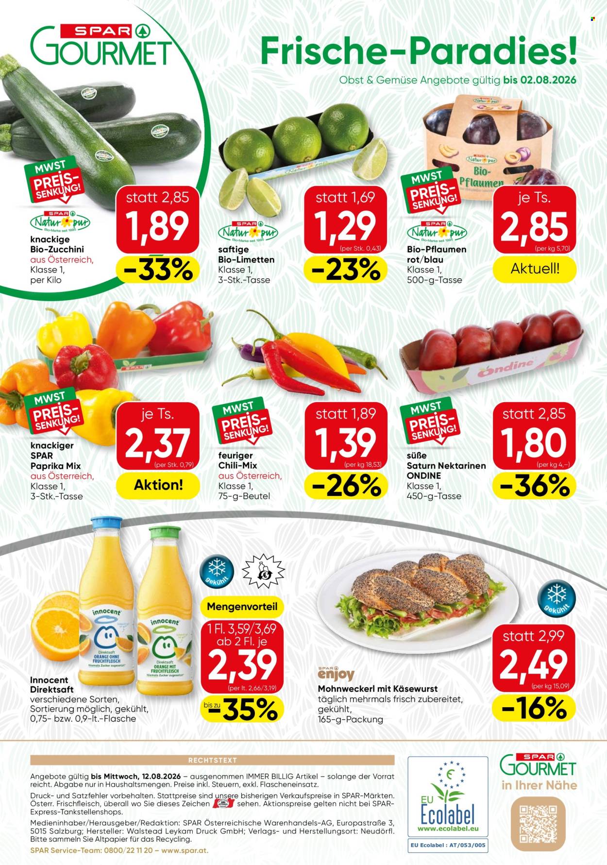 Angebote SPAR - 30.7.2026 - 12.8.2026. Seite 12