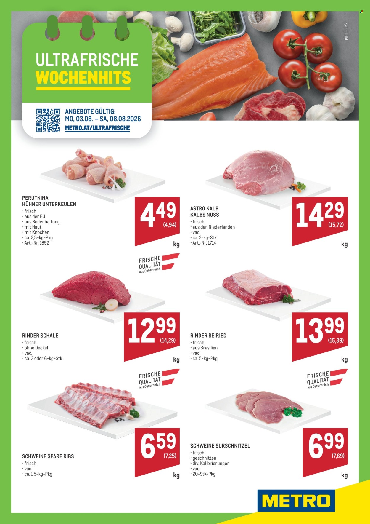 Angebote Metro - 3.8.2026 - 8.8.2026. Seite 1