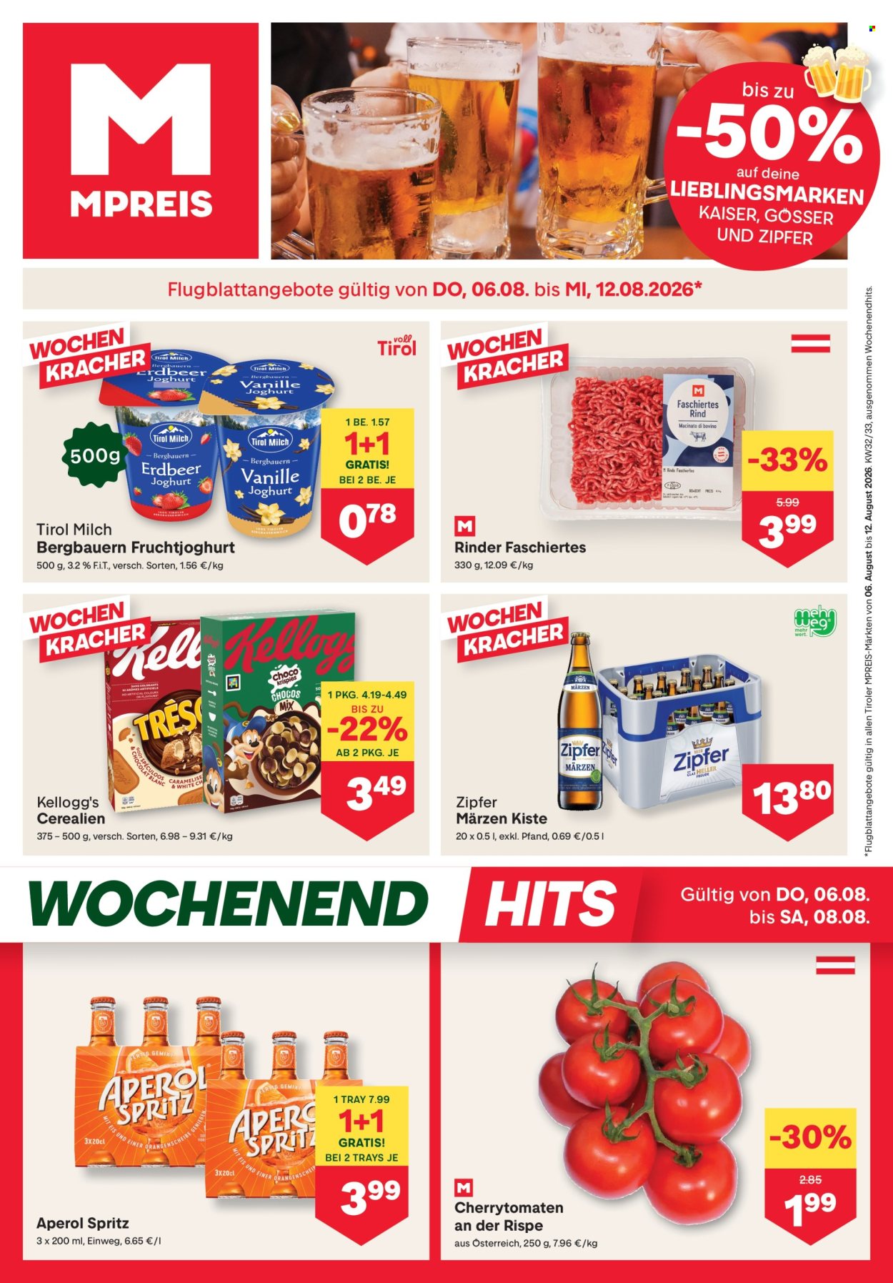 Angebote MPREIS - 6.8.2026 - 12.8.2026. Seite 1