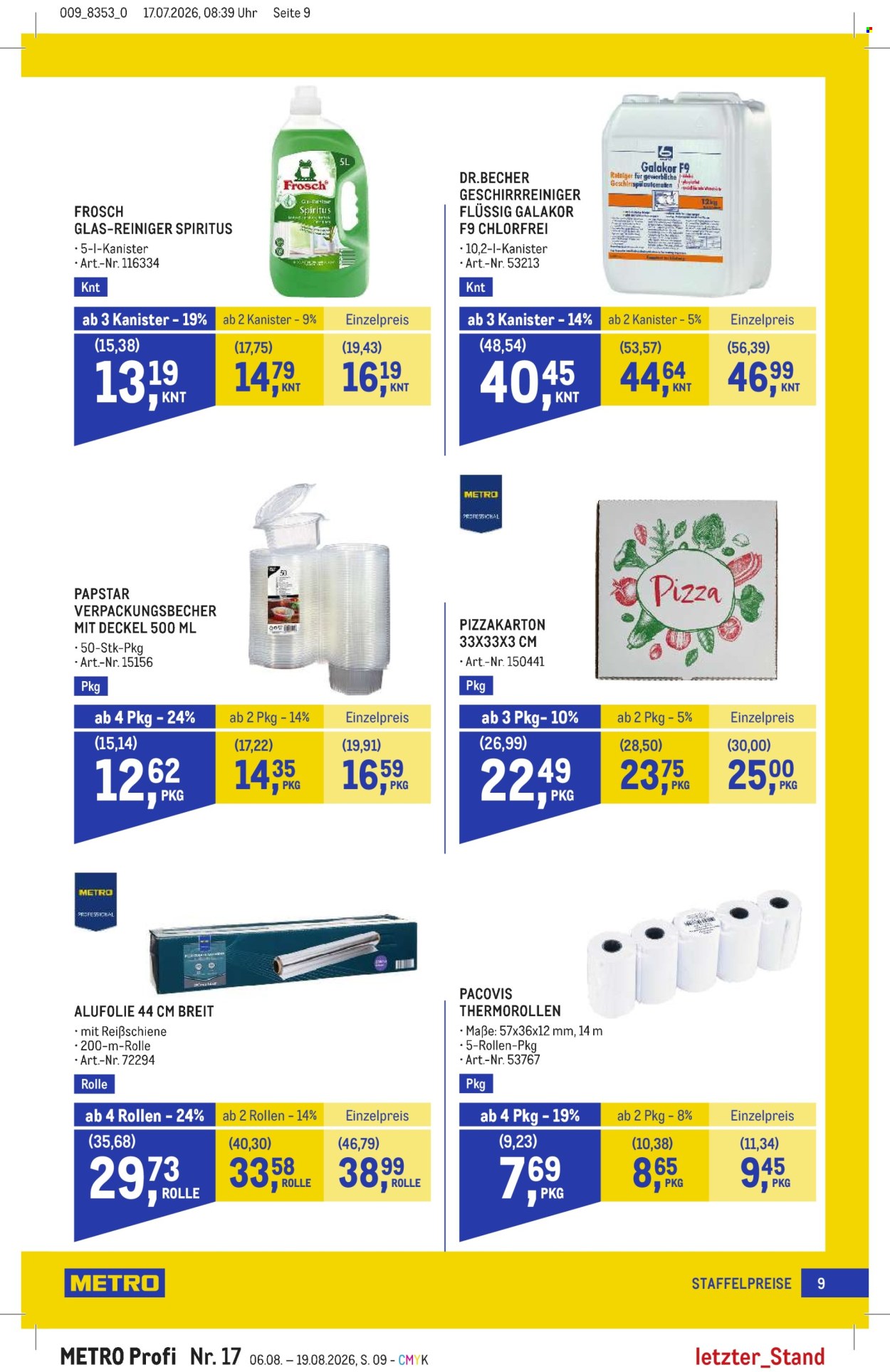 Angebote Metro - 6.8.2026 - 19.8.2026. Seite 9