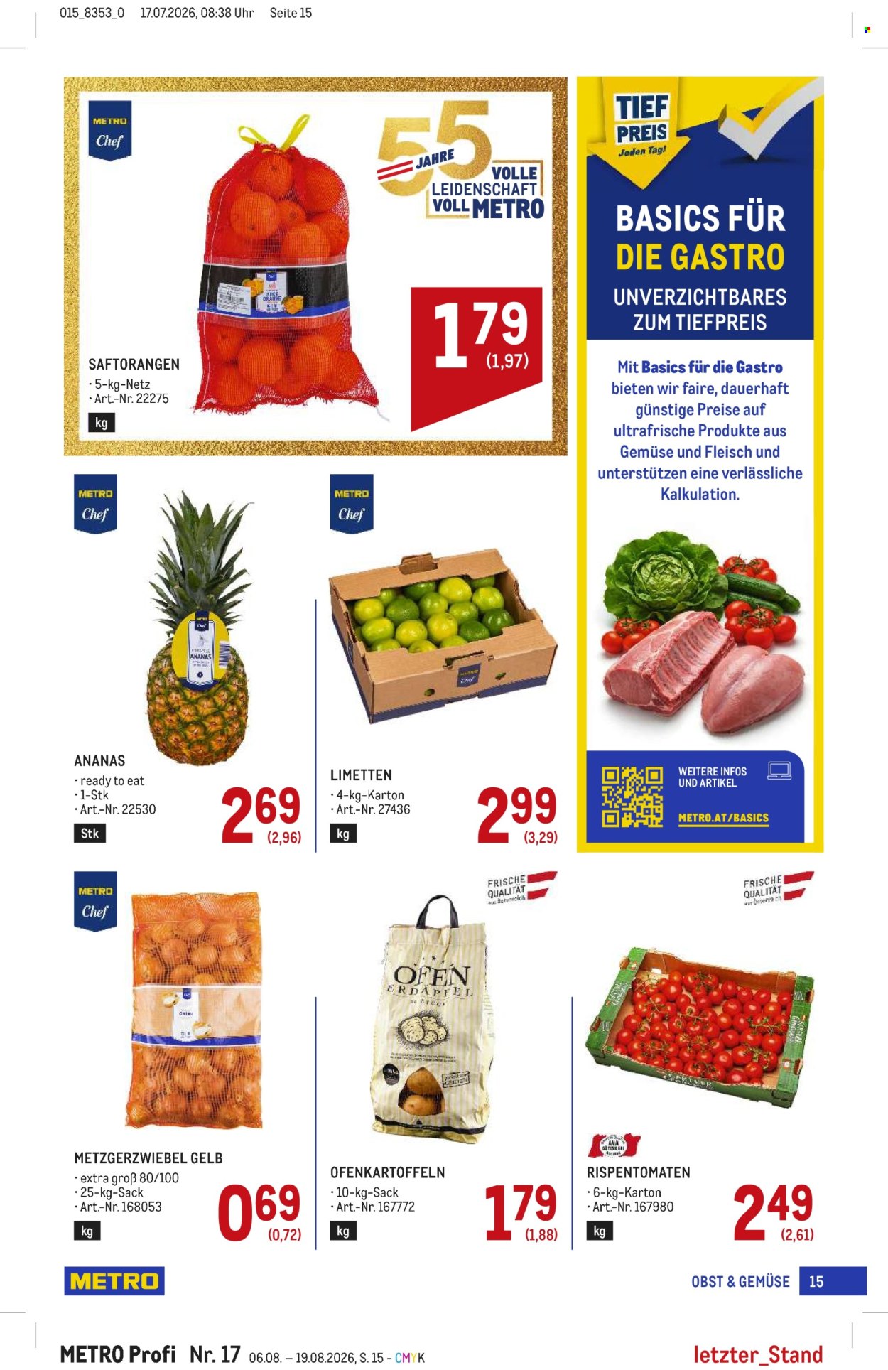 Angebote Metro - 6.8.2026 - 19.8.2026. Seite 15