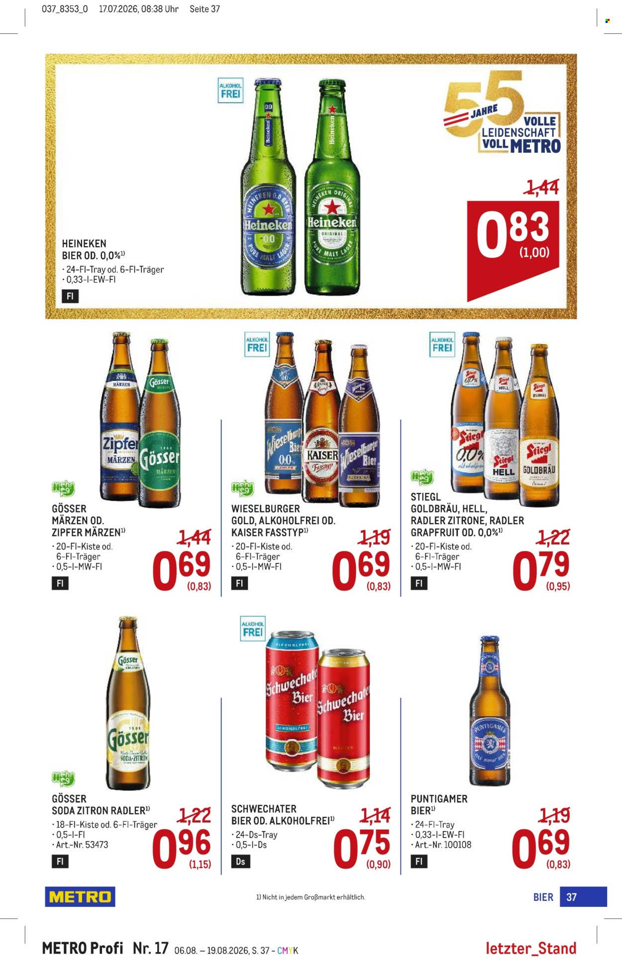 Angebote Metro - 6.8.2026 - 19.8.2026. Seite 37