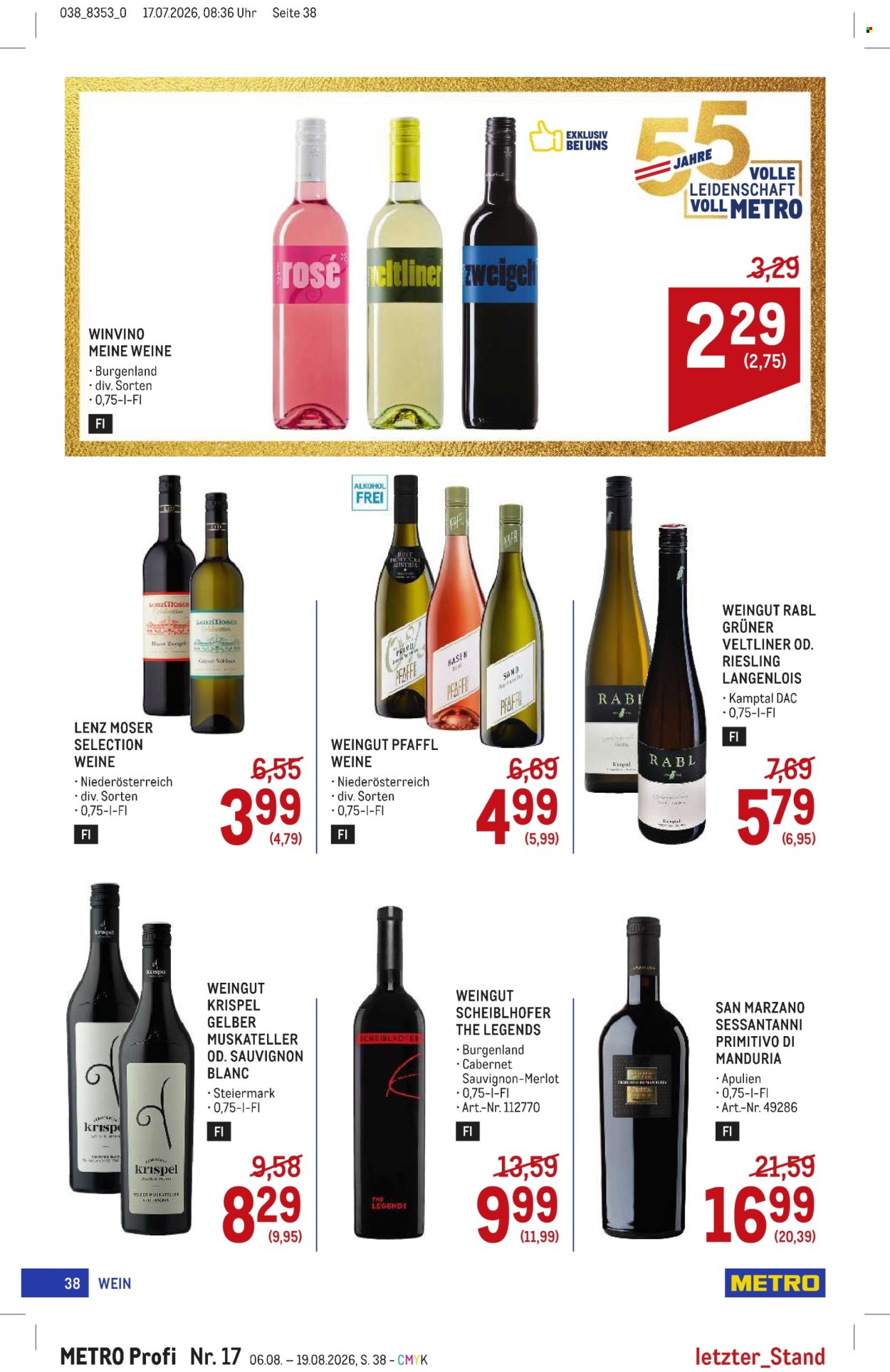 Angebote Metro - 6.8.2026 - 19.8.2026. Seite 38