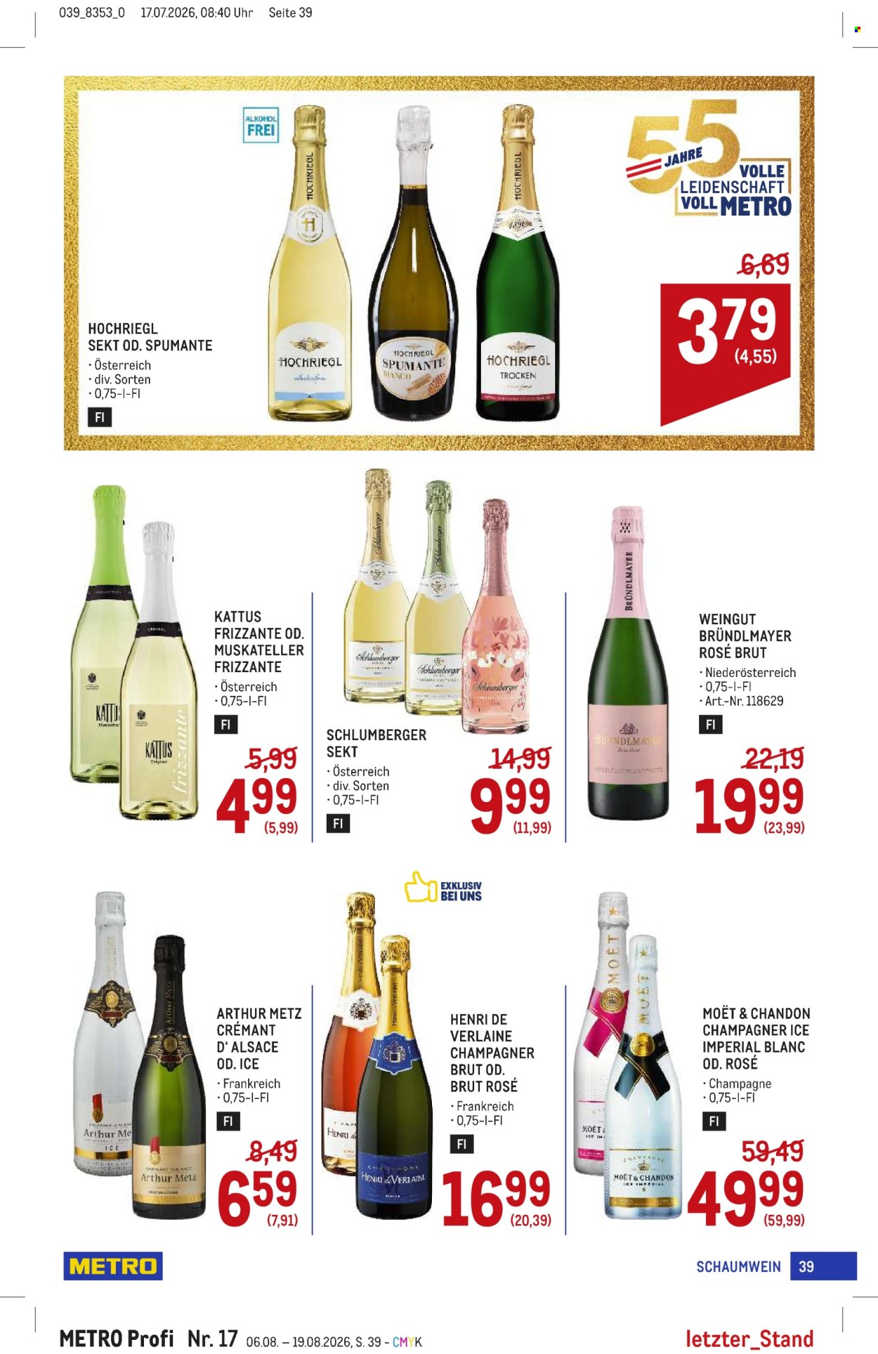 Angebote Metro - 6.8.2026 - 19.8.2026. Seite 39