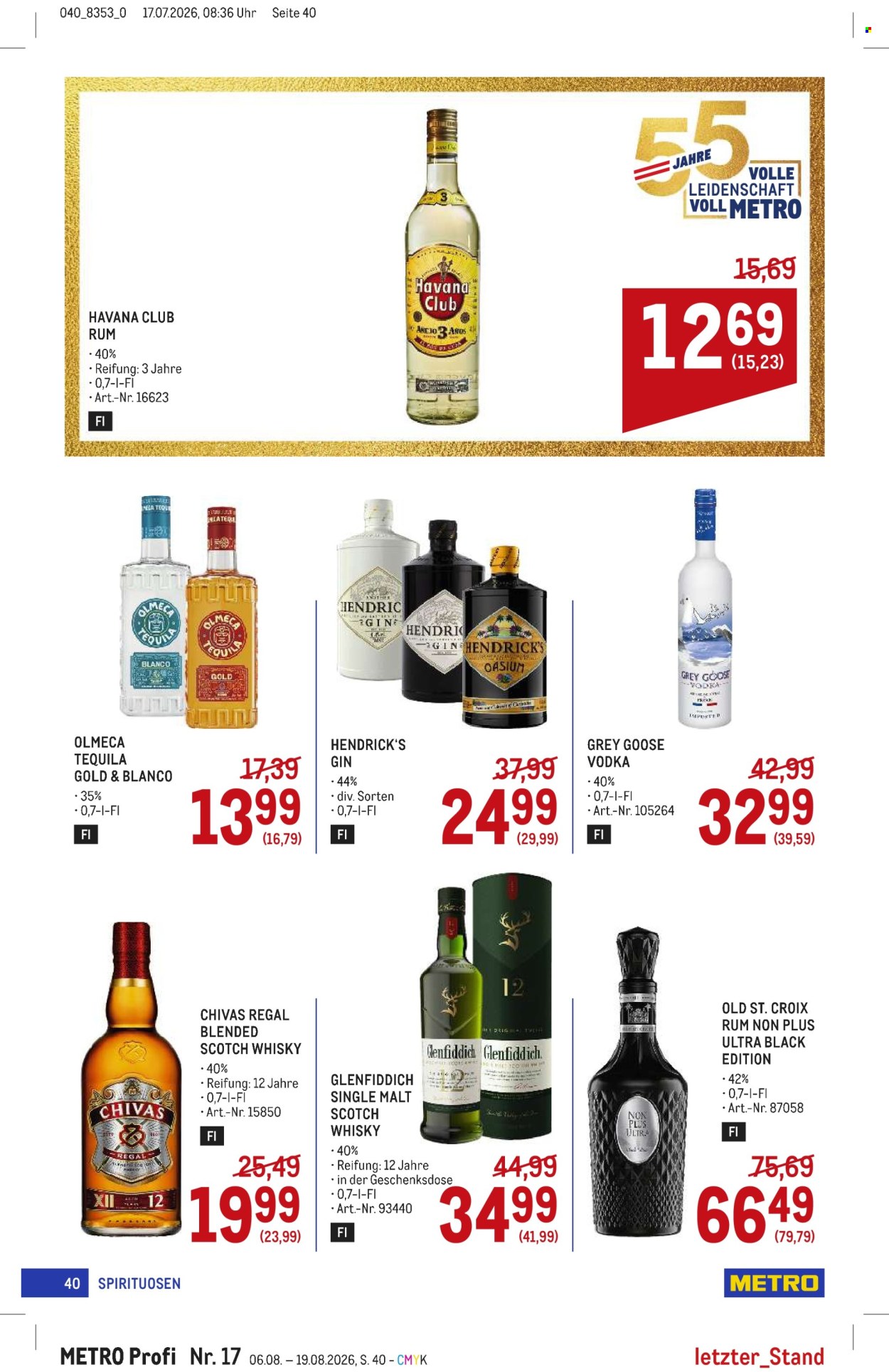 Angebote Metro - 6.8.2026 - 19.8.2026. Seite 40