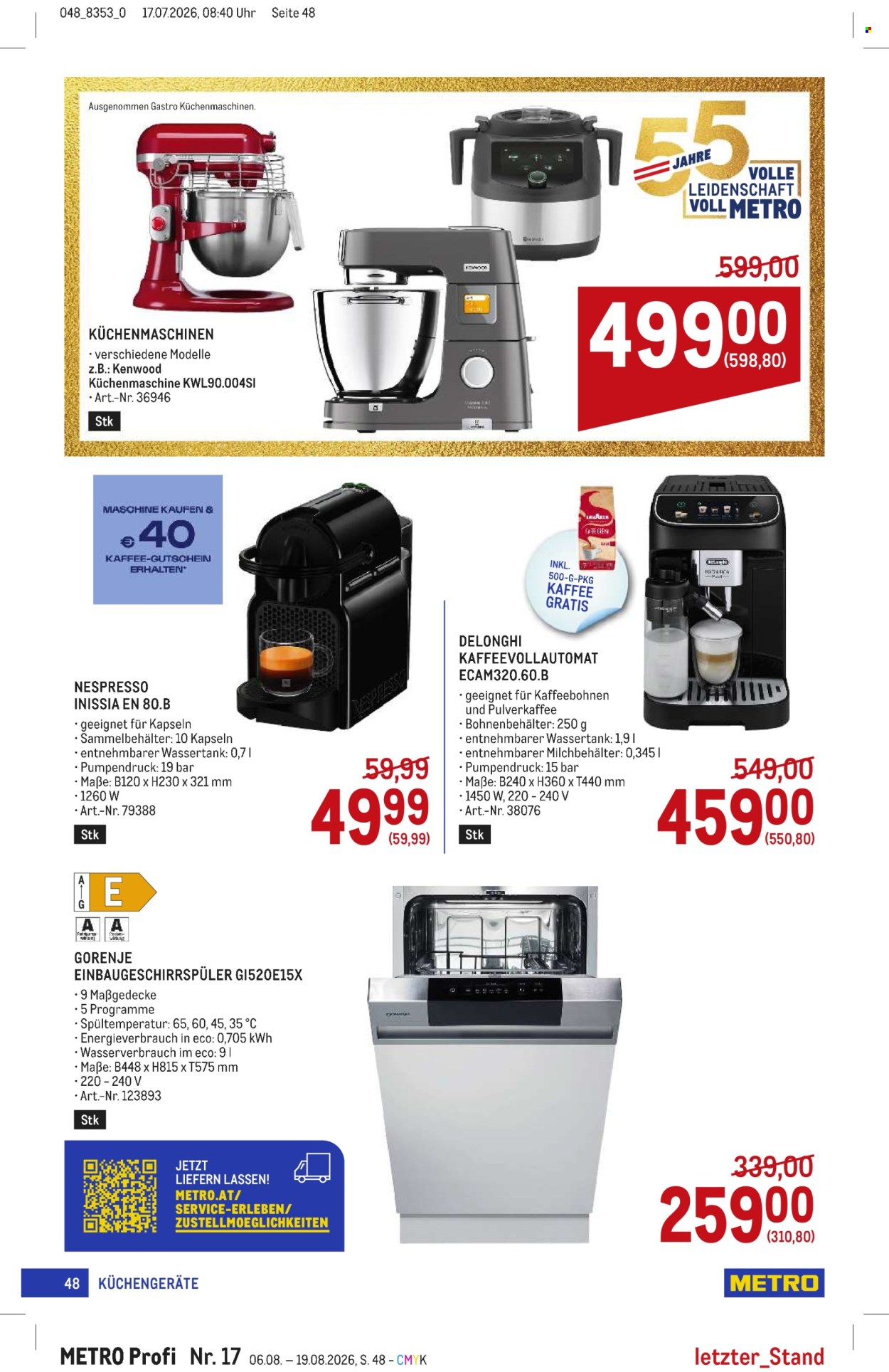 Angebote Metro - 6.8.2026 - 19.8.2026. Seite 48
