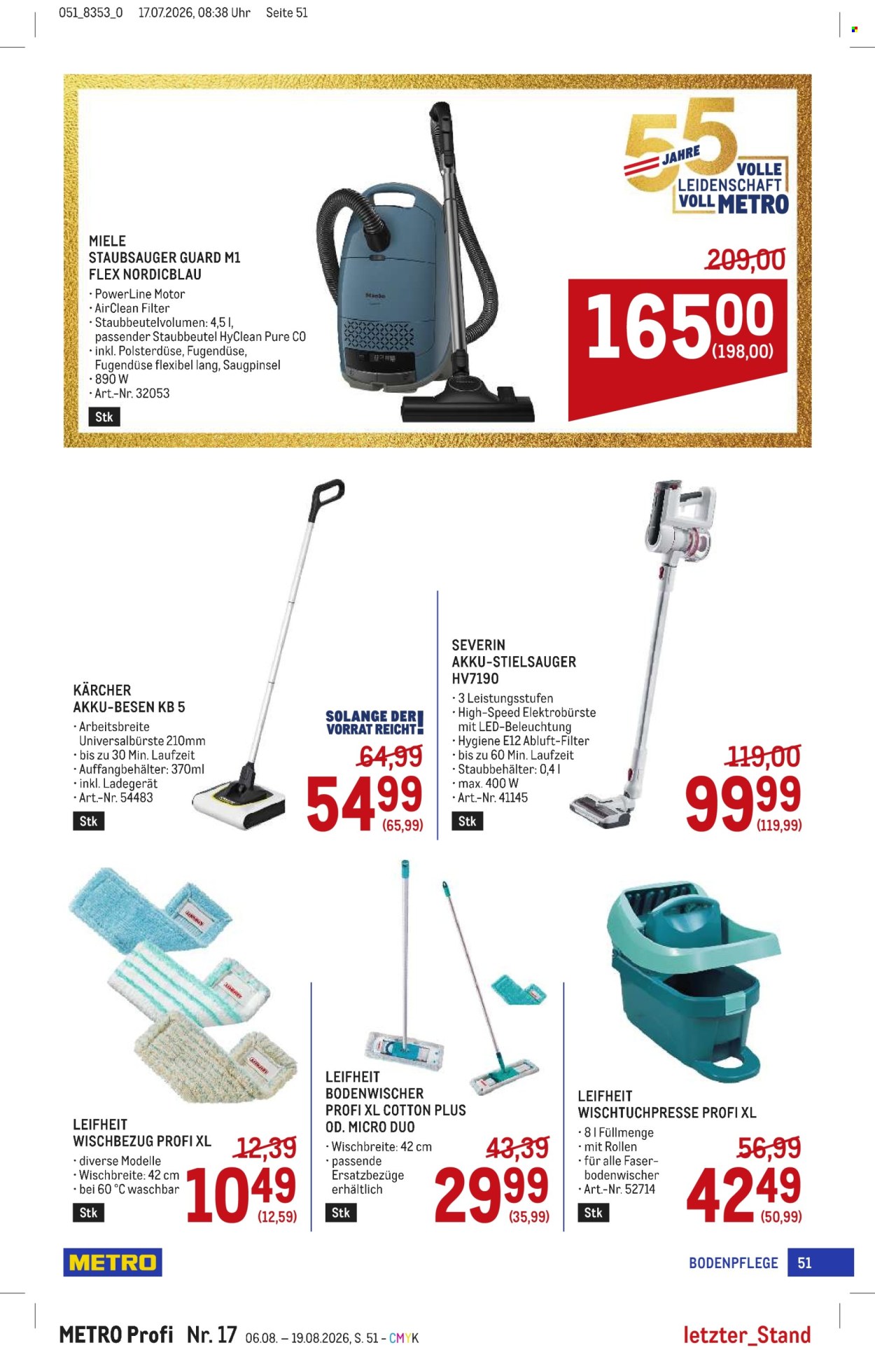 Angebote Metro - 6.8.2026 - 19.8.2026. Seite 51