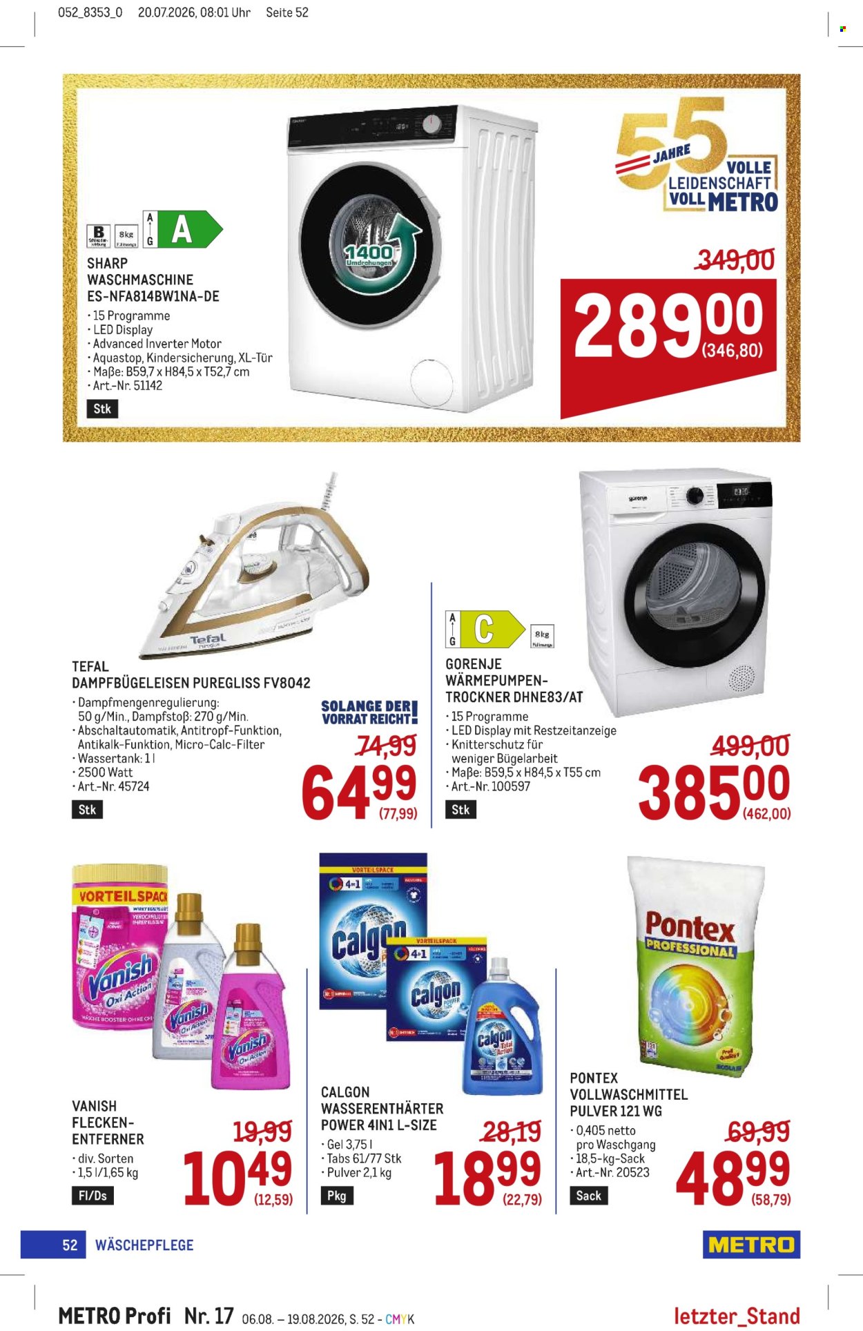 Angebote Metro - 6.8.2026 - 19.8.2026. Seite 52