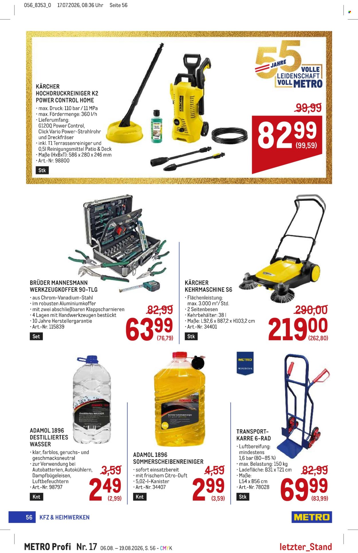 Angebote Metro - 6.8.2026 - 19.8.2026. Seite 56