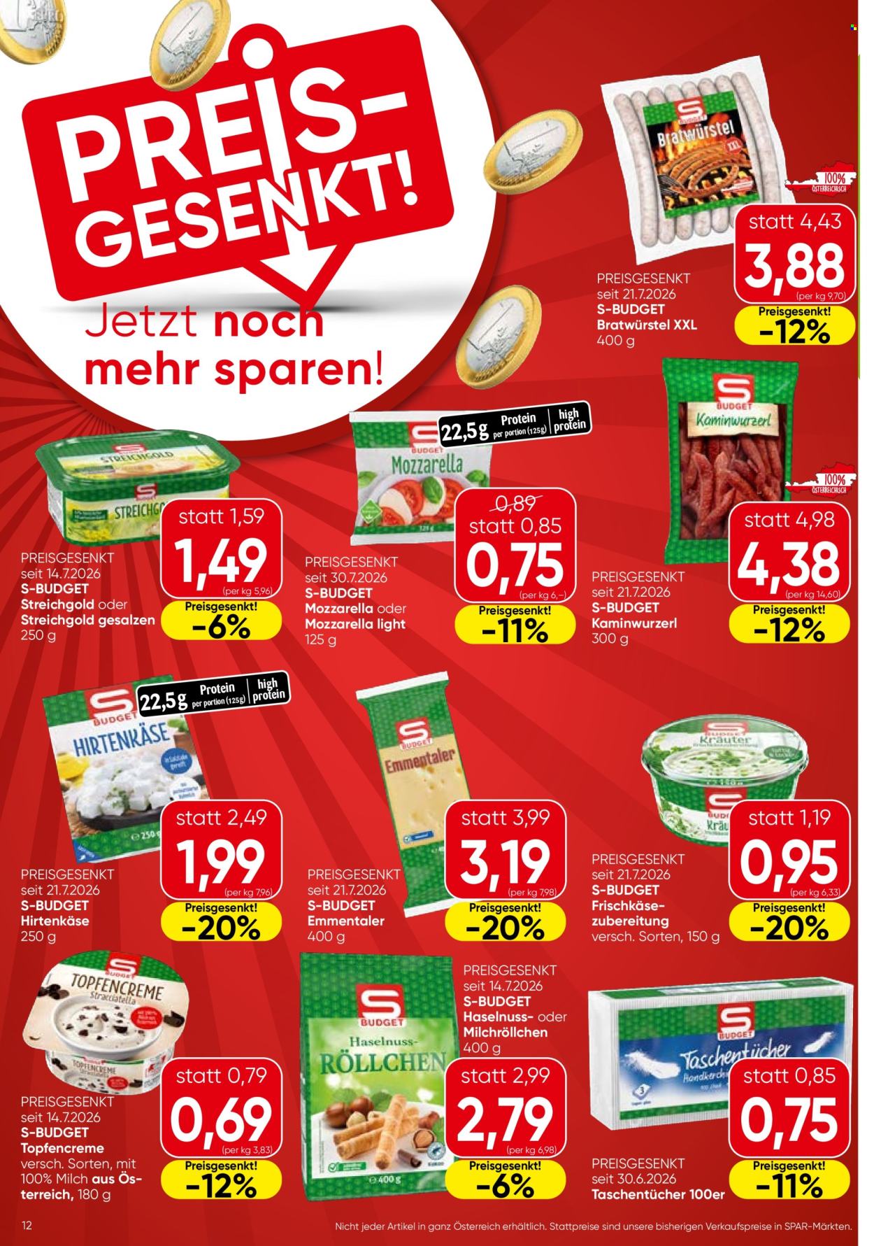 Angebote SPAR - 6.8.2026 - 12.8.2026. Seite 12