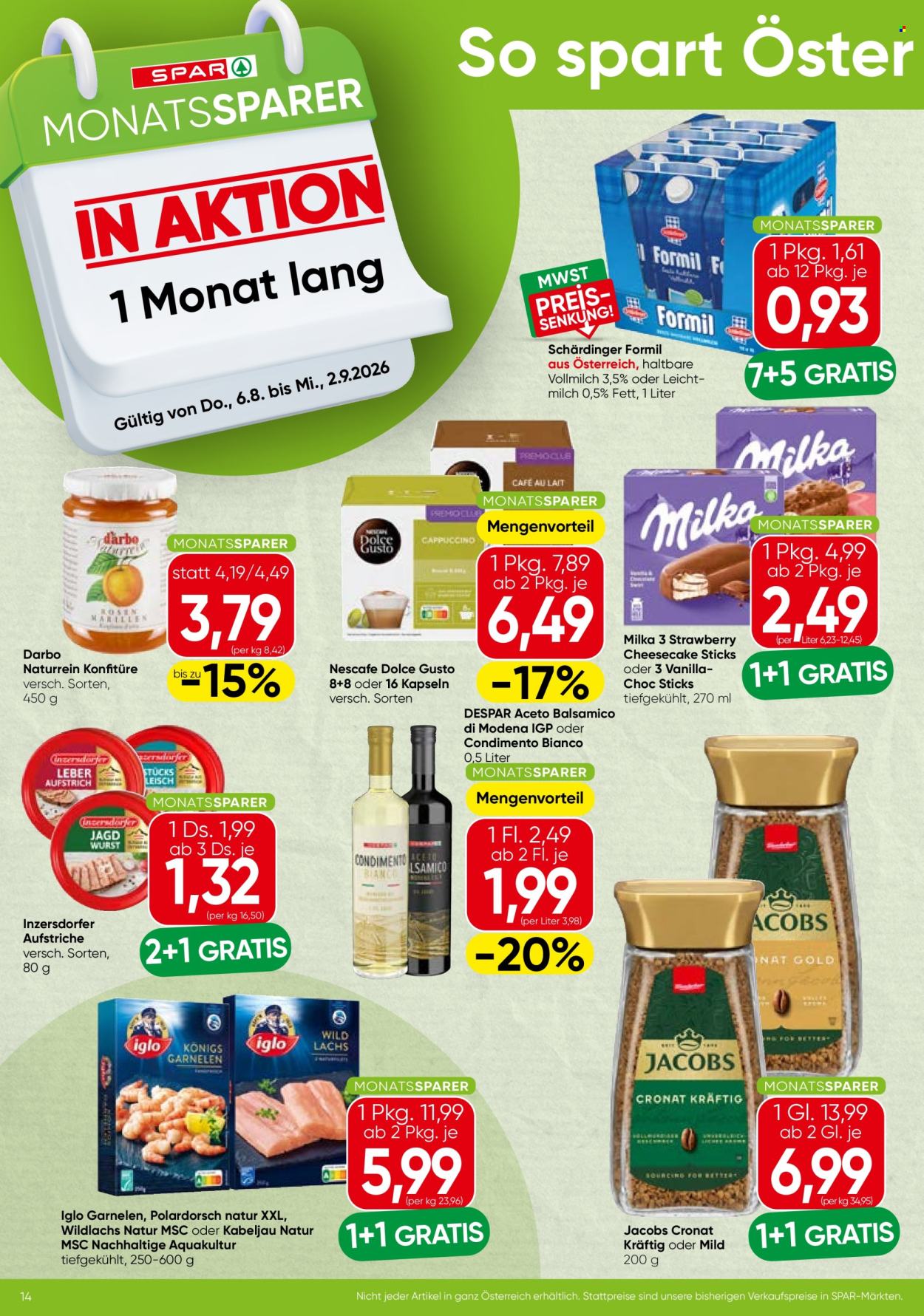 Angebote SPAR - 6.8.2026 - 2.9.2026. Seite 2