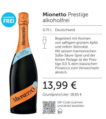 Mionetto Prestige alkoholfrei