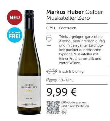 Markus Huber Gelber Muskateller Zero