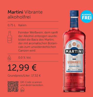 MARTINI VIBRANTE ALKOHOLFREI