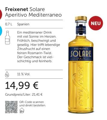 Freixenet Solare Aperitivo Mediterraneo