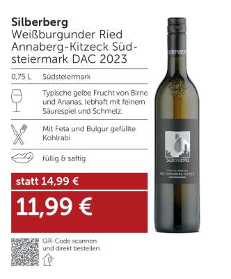 Silberberg Weißburgunder Ried Annaberg-Kitzeck Südsteiermark DAC 2023