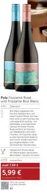 Polz Frizzante Rosé und Frizzante Brut Blanc