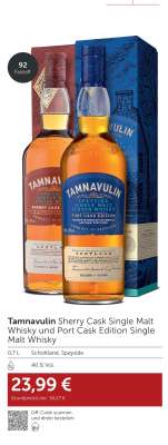 Tamnavulin Sherry Cask Single Malt Whisky und Port Cask Edition Single Malt Whisky