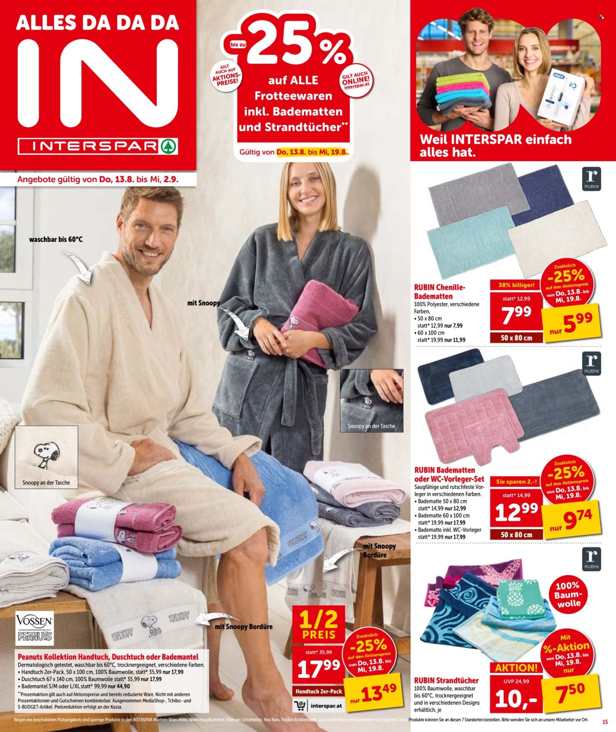 Angebote INTERSPAR - 13.8.2026 - 26.8.2026. Seite 15