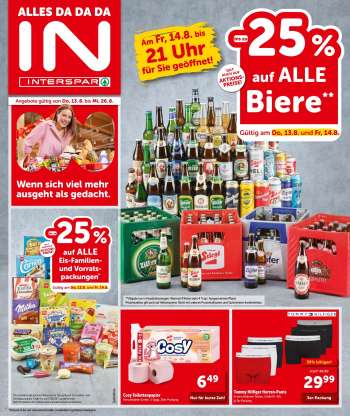 Angebote INTERSPAR - 13.8.2026 - 26.8.2026.