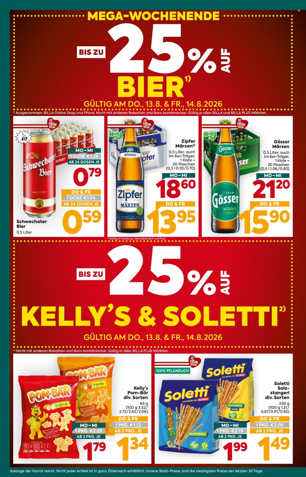 Angebote Billa Plus - 13.8.2026 - 19.8.2026. Seite 4
