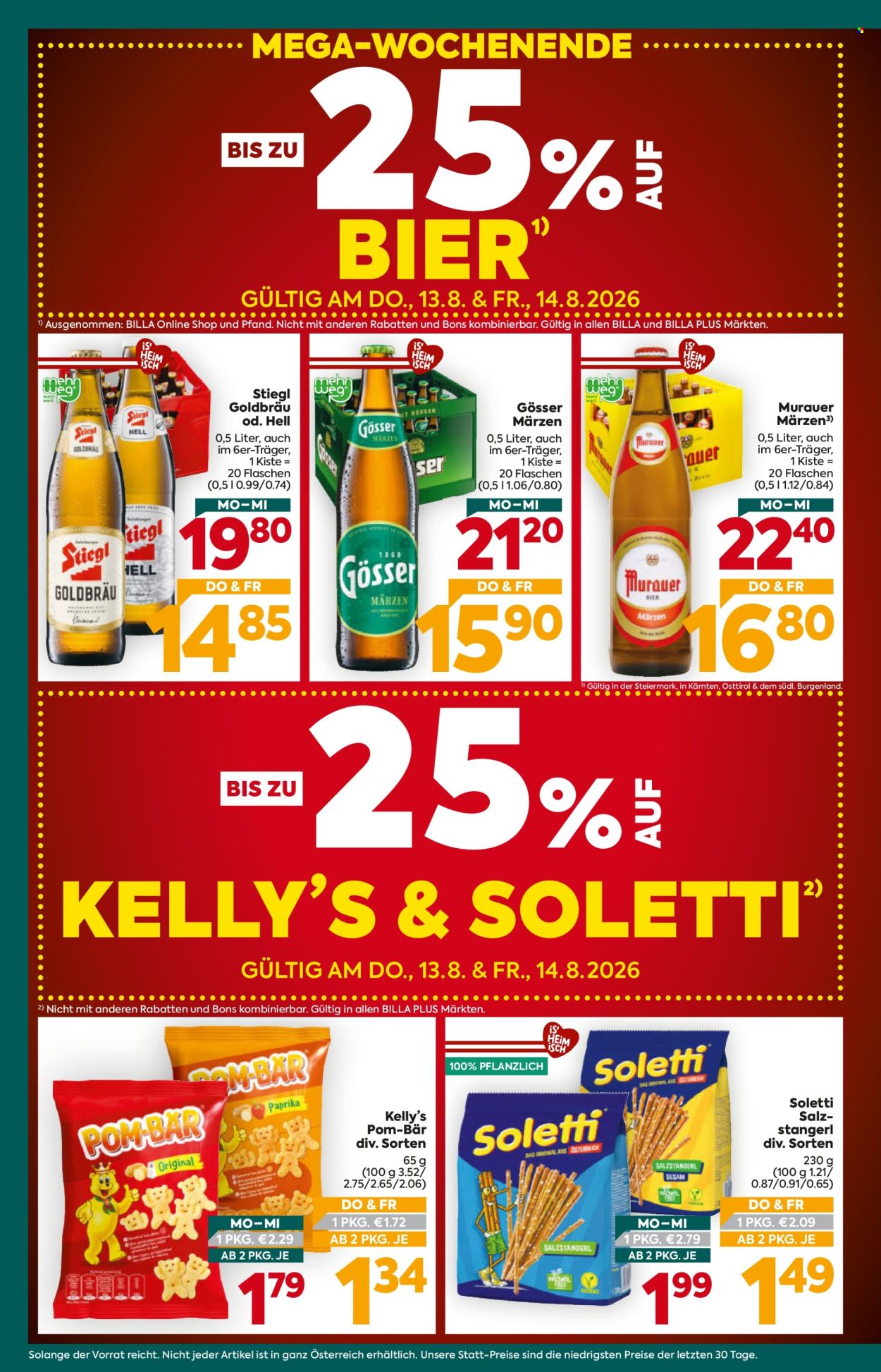 Angebote Billa Plus - 13.8.2026 - 19.8.2026. Seite 4