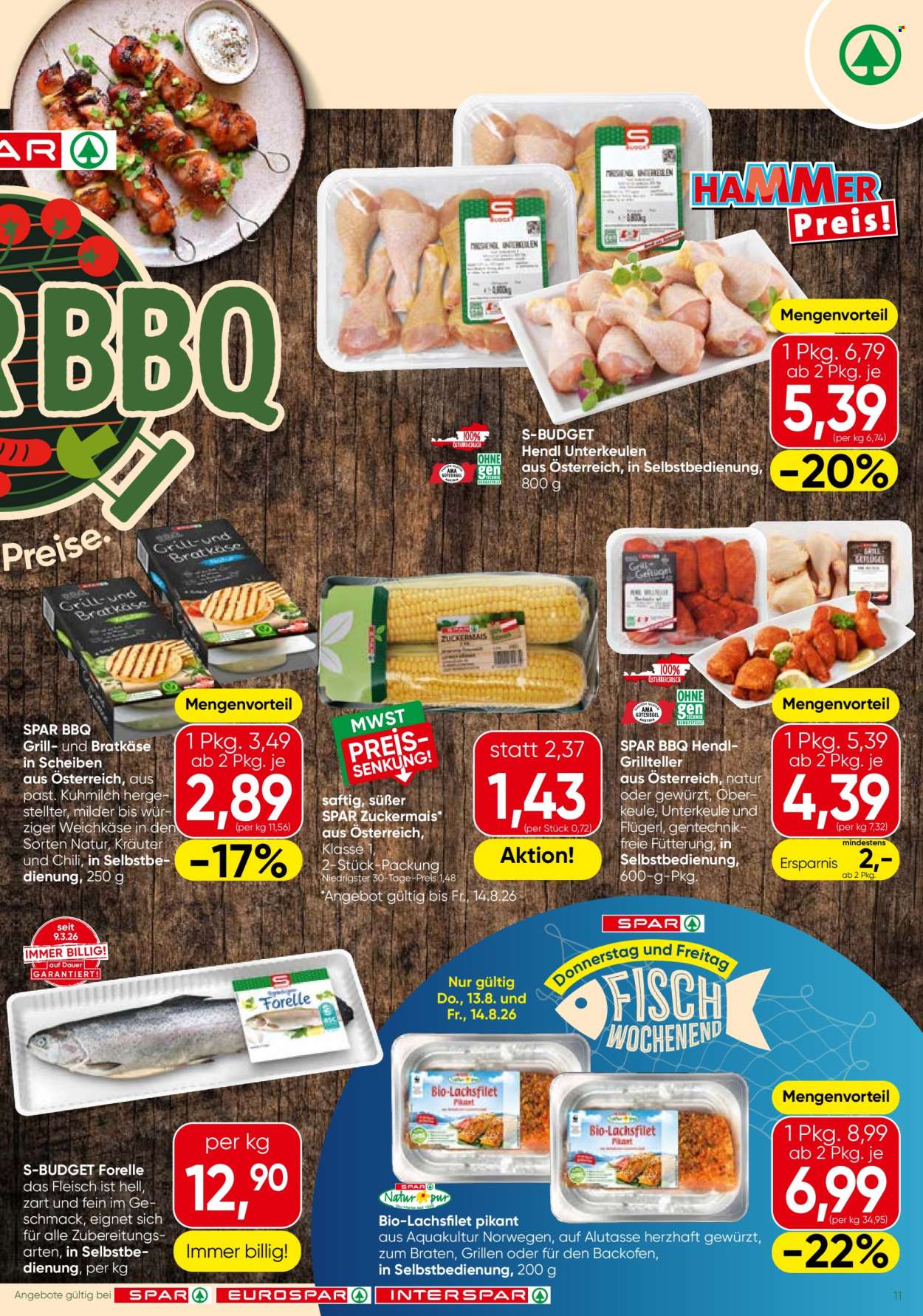 Angebote SPAR - 13.8.2026 - 26.8.2026. Seite 11