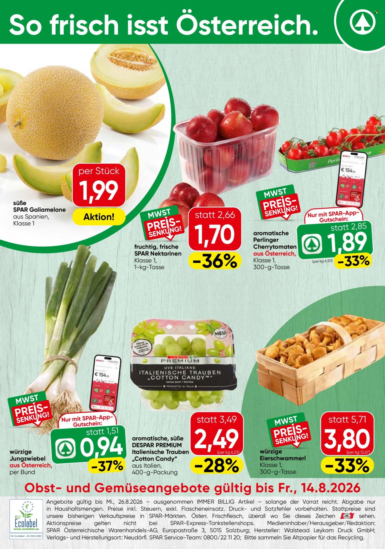 Angebote SPAR - 13.8.2026 - 26.8.2026. Seite 20