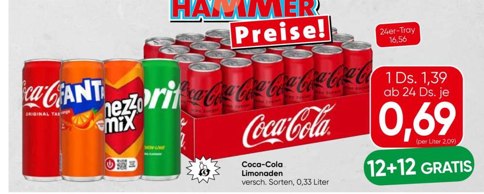 Coca Cola Limonaden