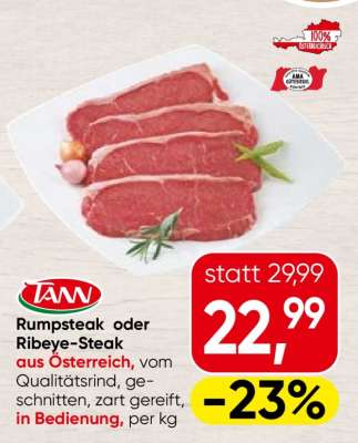 Rumpsteak oder Ribeye-Steak