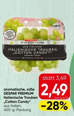 DESPAR PREMIUM Italienische Trauben „Cotton Candy“