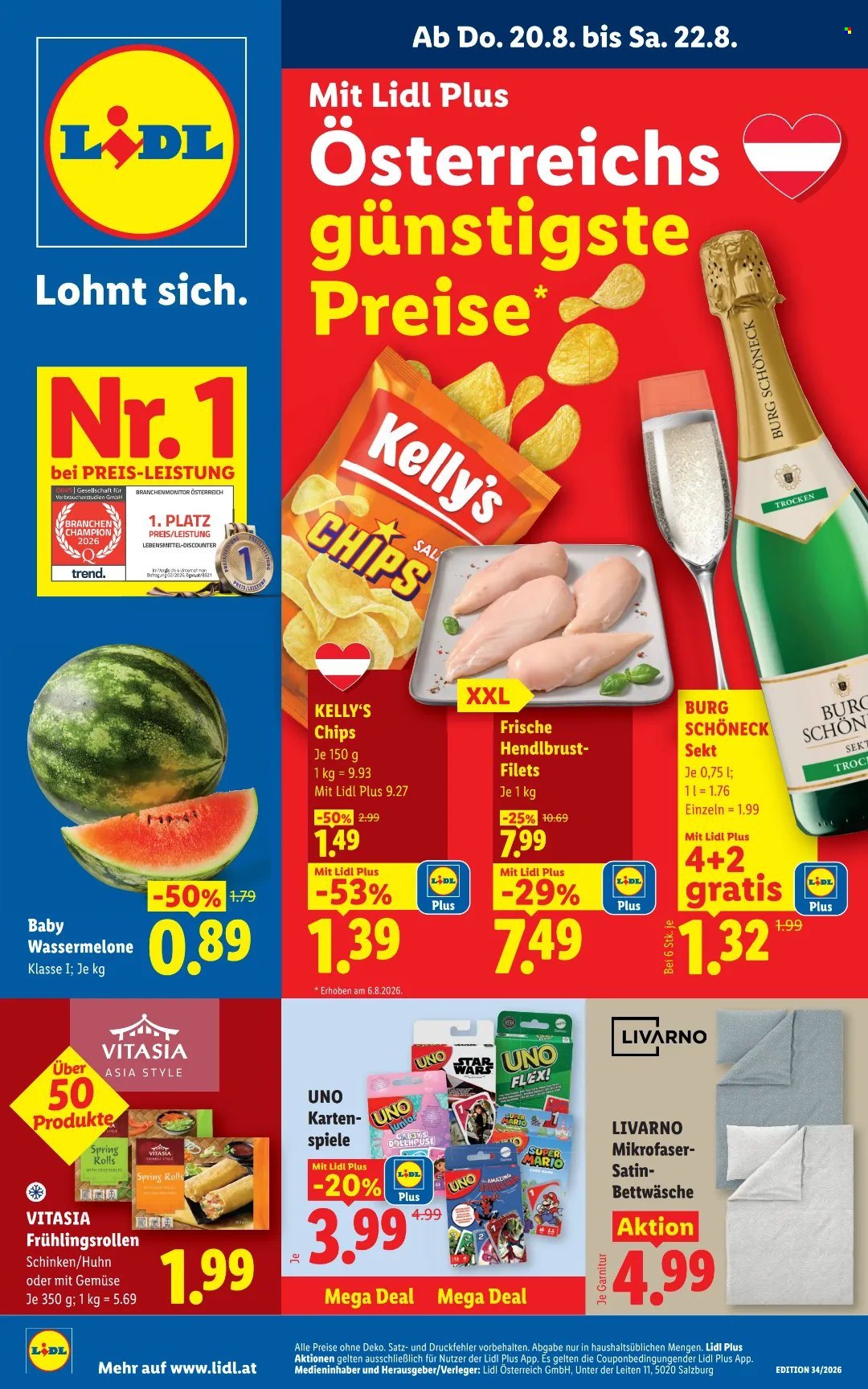 Angebote Lidl - 20.8.2026 - 26.8.2026. Seite 1
