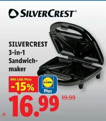 SILVERCREST 3-in-1 Sandwich-maker