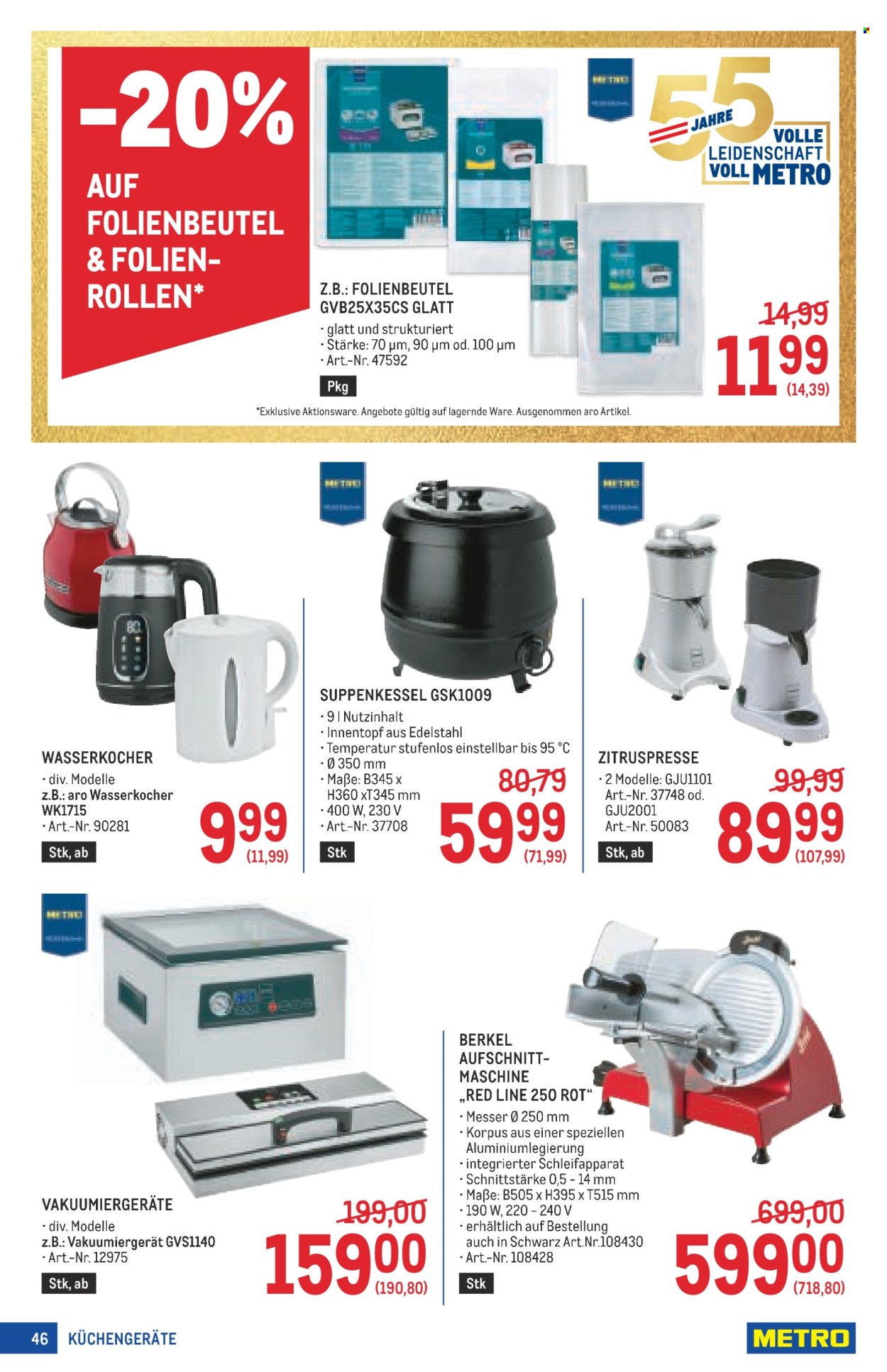 Angebote Metro - 20.8.2026 - 2.9.2026. Seite 46
