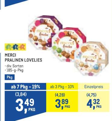 MERCI PRALINEN LOVELIES