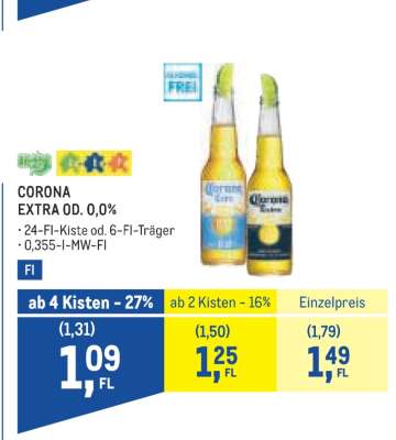 Corona Extra od. 0,0 %