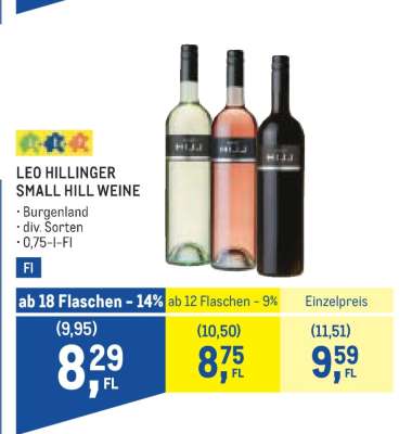 LEO HILLINGER SMALL HILL WEINE