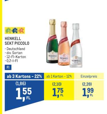 Henkell Sekt Piccolo