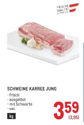 Schweine Karree Jung