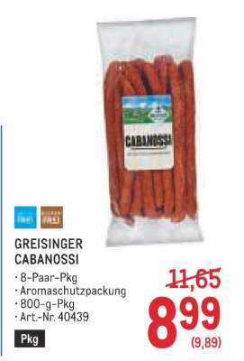 GREISINGER CABANOSSI