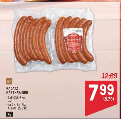 Radatz Käsekrainer